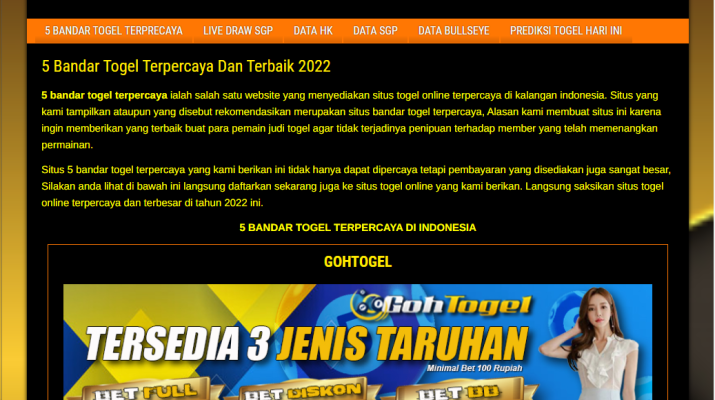 tempat pasang togel online