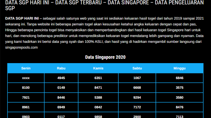 data sgp