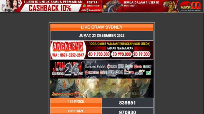 live draw sdy