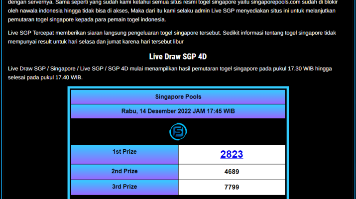 live draw sgp